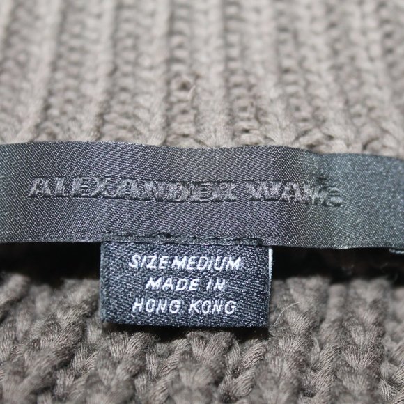 New Alexander Wang Long Zip Front  Cable Knit Chunky Sweater Vest Jacket - Picture 2 of 11